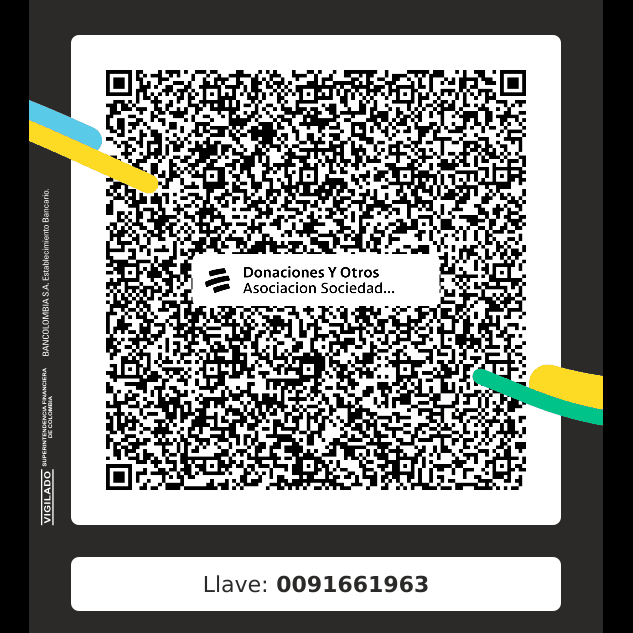 Código QR de Bancolombia para donaciones a la Sociedad San Vicente de Paúl